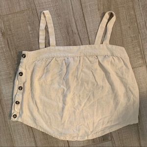 Universal Thread Linen Blend Cream Top